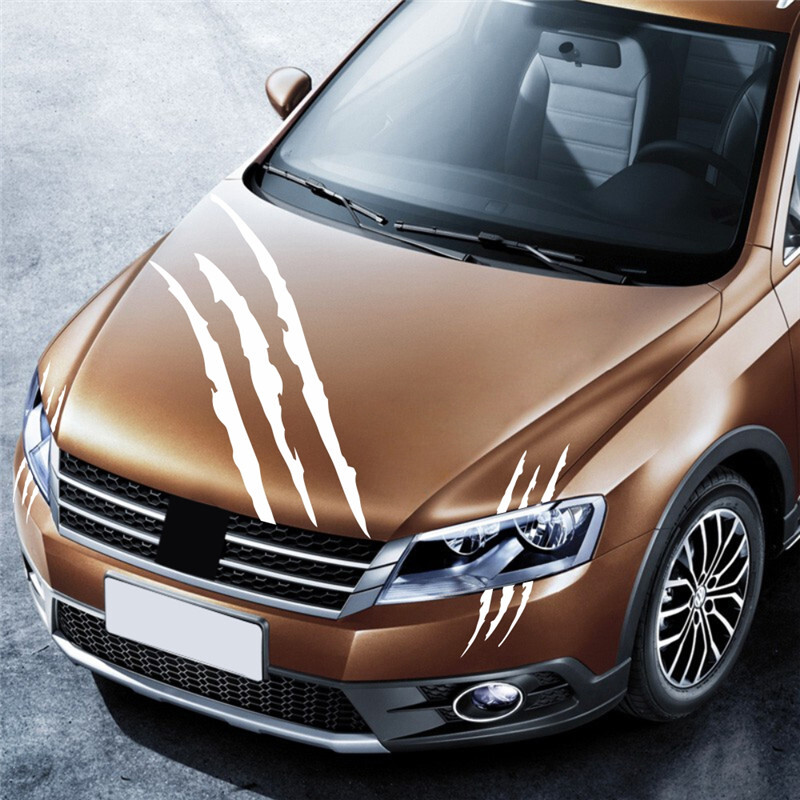 Autóstílus Ghost Claw Karccsíkos Jelek Fényszórómatrica Vinil Matrica Auto Body Dekor Matricák PVC Faragás Vinil Matrica