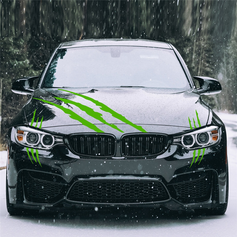 Autóstílus Ghost Claw Karccsíkos Jelek Fényszórómatrica Vinil Matrica Auto Body Dekor Matricák PVC Faragás Vinil Matrica