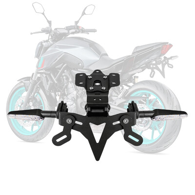 Yamaha MT-07 MT 07 FZ-07 MT07 2013-2023 2014 2018 motorhoz 2018 motor rendszámtábla tartó sárvédő elimátor regisztrációs tartó