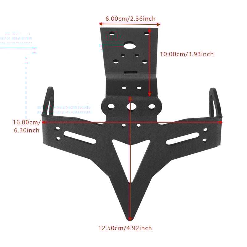 Za Yamahu MT-07 MT 07 FZ-07 MT07 2013-2023 2014 2018 Motociklistički držač registarske pločice Nosač za registraciju eliminatora blatobrana