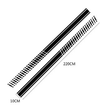 Αυτοκόλλητο Αυτοκόλλητο με μακριές λωρίδες αμαξώματος αυτοκινήτου 2 ΤΕΜ. Αξεσουάρ αυτοκινήτου για Suzuki Volvo Tesla Skoda VW Volkswagen Smart Seat Subaru Toyota