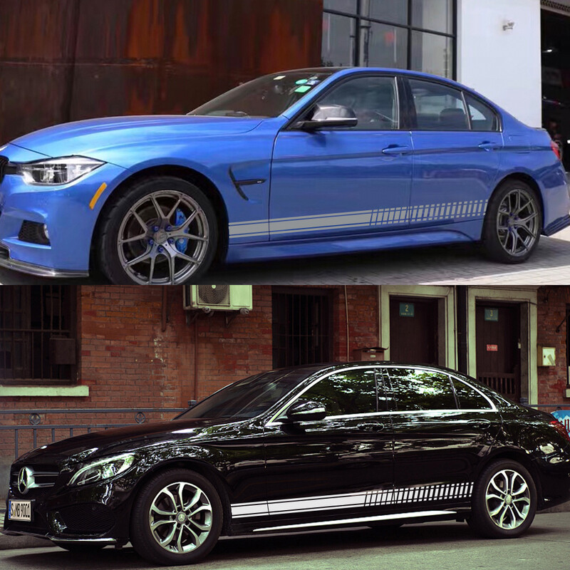 Autocolant universal pentru caroserie, cu dungi lungi, accesorii auto pentru Suzuki Volvo Tesla Skoda VW Volkswagen Smart Seat Subaru Toyota