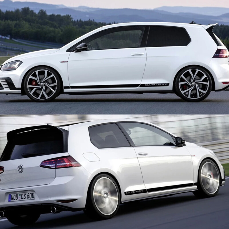 Za Volkswagen VW Golf 7 5 4 3 6 2 1 MK7 MK5 MK2 MK6 MK4 MK1 MK3 GTI 2PCS/Set Bočna grafika vrata automobila Vinilne naljepnice Dodatna oprema