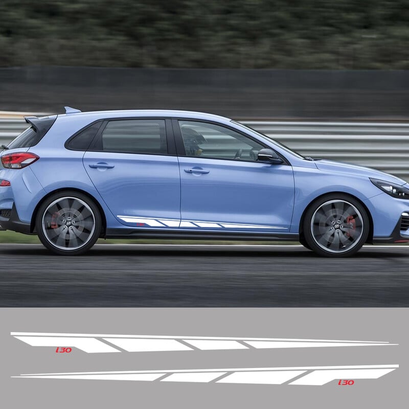 Za Hyundai I30 I 30 N Line 30n Sedan GT Auto Naljepnica Bočna grafika na vratima Sportske pruge Dekoracija Naljepnica Tuning Accessories