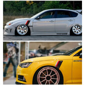 Automašīnas riteņu uzacu rotājums ielīmēts lapu dēlis SPORT modificēta trīs krāsu uzlīme personības radošs ēnojums dekoratīvs auto stic