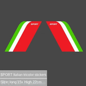 Automašīnas riteņu uzacu rotājums ielīmēts lapu dēlis SPORT modificēta trīs krāsu uzlīme personības radošs ēnojums dekoratīvs auto stic