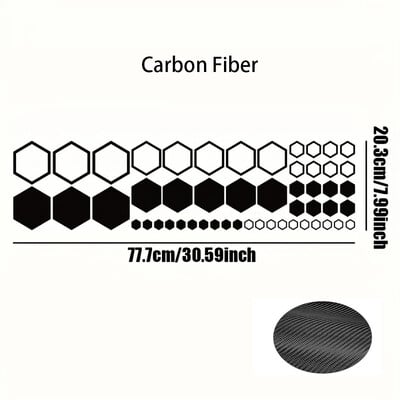 Αυτοκόλλητα πόρτας αυτοκινήτου Vinyl Hexagon Honeycomb Αυτοκόλλητα Auto Body Tuning Αυτοκόλλητα για Universal Auto Honeycomb Tuning Decal Αξεσουάρ