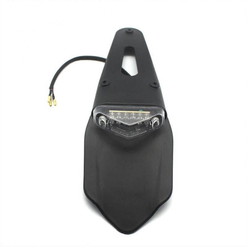 1 KOM Motocikl univerzalna 12 V LED stražnja svjetla kočnica sa stražnjim blatobranom držač nosača registarske pločice za enduro terenski bicikl