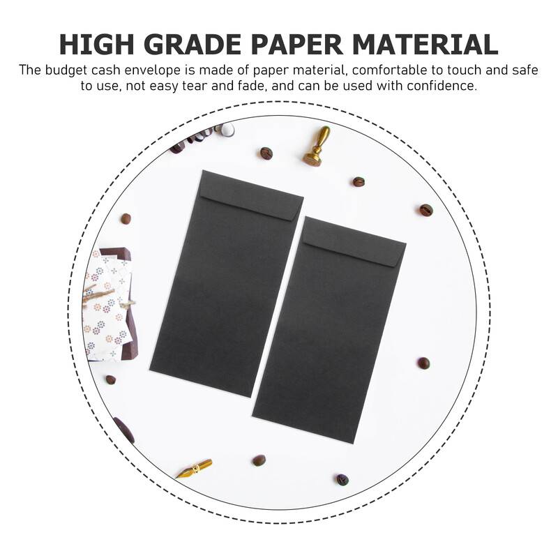 Sularaha Isekleepuv ümbrik Raha Paberi säästmise Väljakutse Must Ehted Väike esemete kott Värviline Kingitused Müntide Raha eelarve