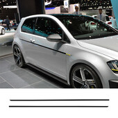 2 ks bočných sukní dverí auta športové nálepky pre Volkswagen VW Golf 7 5 4 3 6 2 1 MK7 MK5 MK2 MK6 MK4 MK1 MK3 GTI autodoplnky