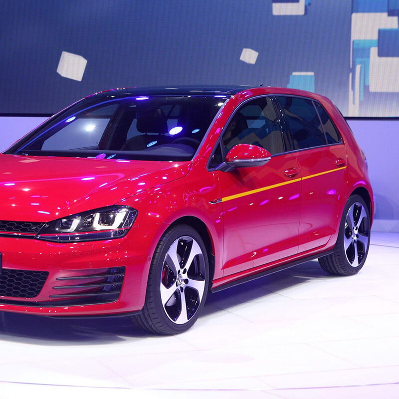 2 ks bočných sukní dverí auta športové nálepky pre Volkswagen VW Golf 7 5 4 3 6 2 1 MK7 MK5 MK2 MK6 MK4 MK1 MK3 GTI autodoplnky