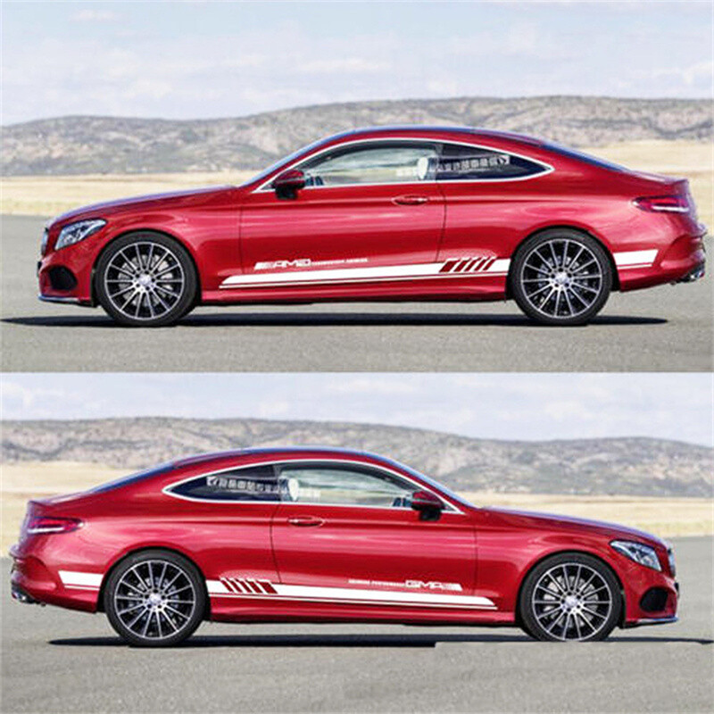 1 par naljepnica s bočne strane karoserije automobila Trkaće pruge Vozila Automobili Univerzalne naljepnice Vanjski ukrasi Dodatna oprema