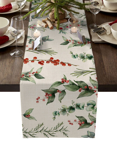 Crăciun, iarnă, eucalipt, pânză de masă, piesă centrală de nuntă pentru măsuță de cafea