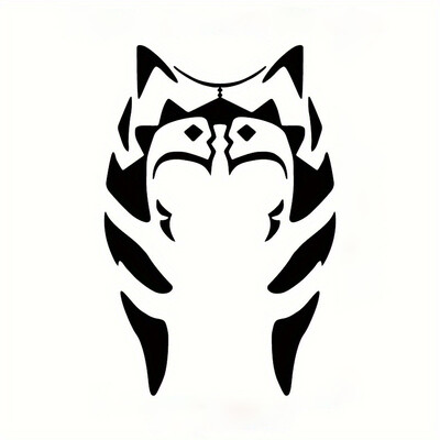 Ahsoka Tano matricák autóablak lökhárító dekorációhoz Star Wars Mandalorian Rebels járműve laptopja bögre dekorációjához