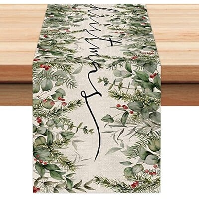 Aleer de masă cu ac cu con de pin, aleer de masă cu plante cu acuarelă, decor de bucătărie de acasă, decor rustic de vacanță pentru restaurante, consumabile pentru petreceri