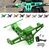 За Kawasaki NINJA 250R 300 ER6 650 1000 ZX6 ZX7 ZX9 ZX10 ZX12 ZX14 Универсална рамка за монтиране на заден регистрационен номер LED светлина