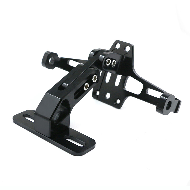 За Kawasaki NINJA 250R 300 ER6 650 1000 ZX6 ZX7 ZX9 ZX10 ZX12 ZX14 Универсална рамка за монтиране на заден регистрационен номер LED светлина