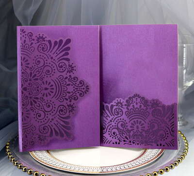 10 tk 13 värvi laseriga lõigatud Noble Flora kutsed kaart Elegantne pits eelistus ümbrikud pulmapeo sisustus