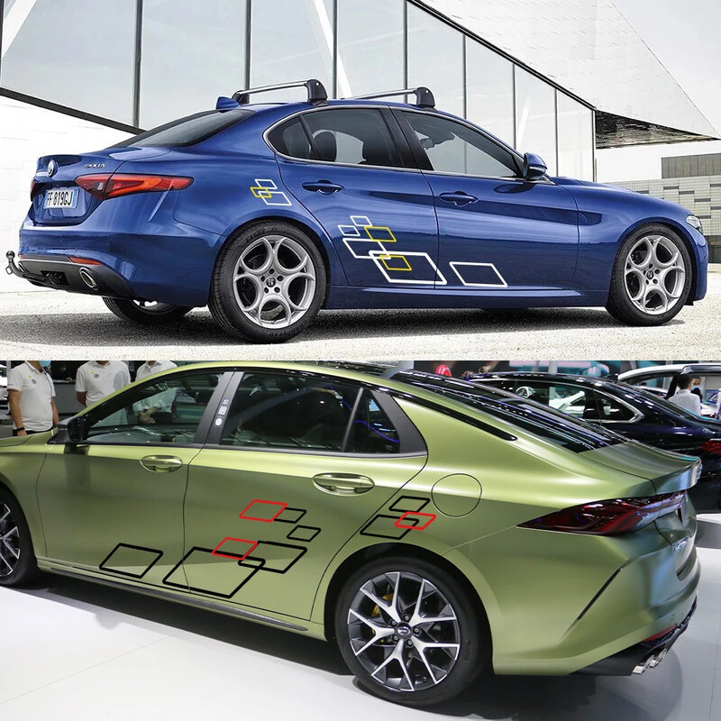 Univerzális karosszéria dekor matrica vinil film matrica autó tartozékok Suzuki Volvo Tesla Skoda VW Volkswagen Seat Subaru Toyota