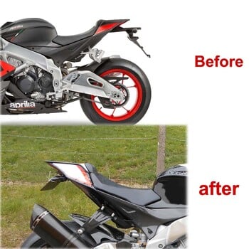 Κατάλληλο για Aprilia RSV4 2009-2020 Tuono RS4 125 RS4 50 2011-2020 Αριθμός συγκράτησης πινακίδας Πίσω ουρά Τακτοποιημένο φτερό εξολοθρευτής