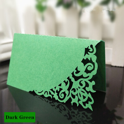 10/50/100 tk Õõnes Luksuslik laud Nimi Kohakaardid Pulmad Jõulud Sünnipäevapeo Kutsekaardid Lauakaunistus 5Z