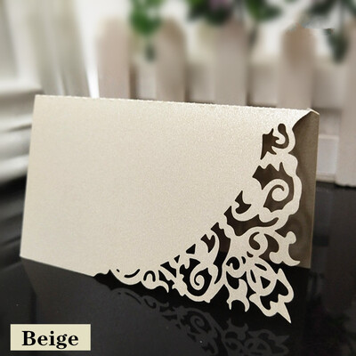 10/50/100 tk Õõnes Luksuslik laud Nimi Kohakaardid Pulmad Jõulud Sünnipäevapeo Kutsekaardid Lauakaunistus 5Z