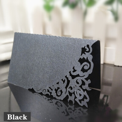 10/50/100 tk Õõnes Luksuslik laud Nimi Kohakaardid Pulmad Jõulud Sünnipäevapeo Kutsekaardid Lauakaunistus 5Z