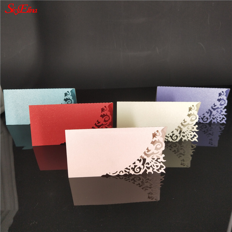 10/50/100 tk Õõnes Luksuslik laud Nimi Kohakaardid Pulmad Jõulud Sünnipäevapeo Kutsekaardid Lauakaunistus 5Z