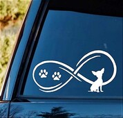 C1058 Chihuahua Dog Infinity matrica