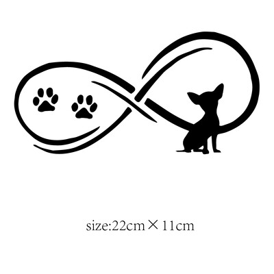 C1058 Chihuahua Dog Infinity matrica
