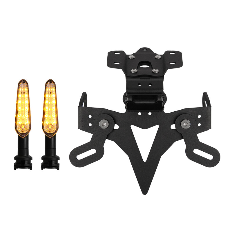 Pre Yamaha MT-07/FZ-07 2013-2023 Držiak evidenčného čísla motocykla, eliminátor blatníka, držiak na registračnú značku s LED diódou MT07 MT 07 2018