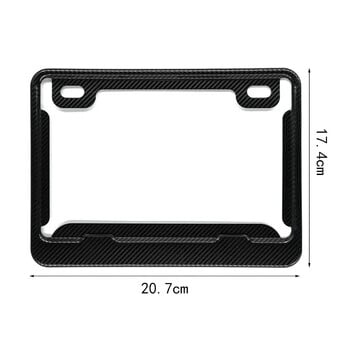 Рамка на притежателя на регистрационния номер на мотоциклета Рамка на табелите с номера на мотоциклети Рамка на капака на етикета от въглеродни влакна, протектор, държач Xmax
