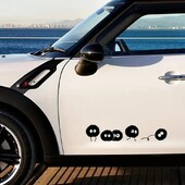 Vtipná kreslená vinylová nálepka na auto, vodotesné doplnky do auta