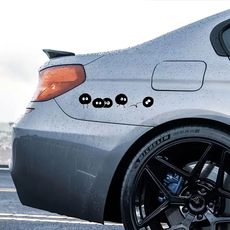 Vtipná kreslená vinylová nálepka na auto, vodotesné doplnky do auta