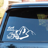S60289# Samolepky na nárazník auta 4x4 Offroad, vodotesná dekorácia pre auto, módne nálepky, vinylový materiál, kreatívne nálepky