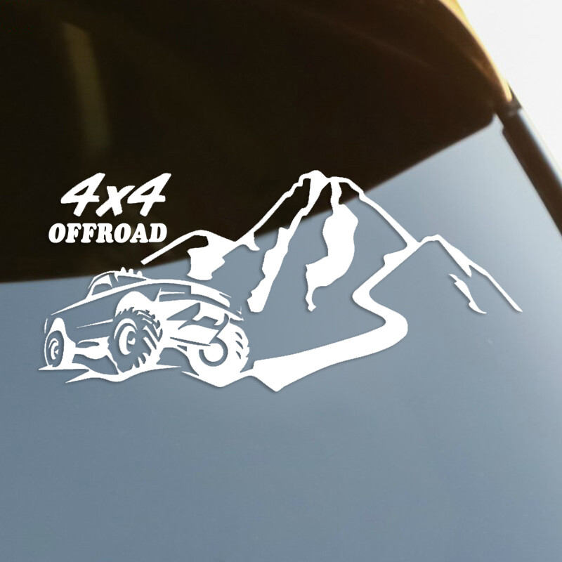 S60289# Samolepky na nárazník auta 4x4 Offroad, vodotesná dekorácia pre auto, módne nálepky, vinylový materiál, kreatívne nálepky