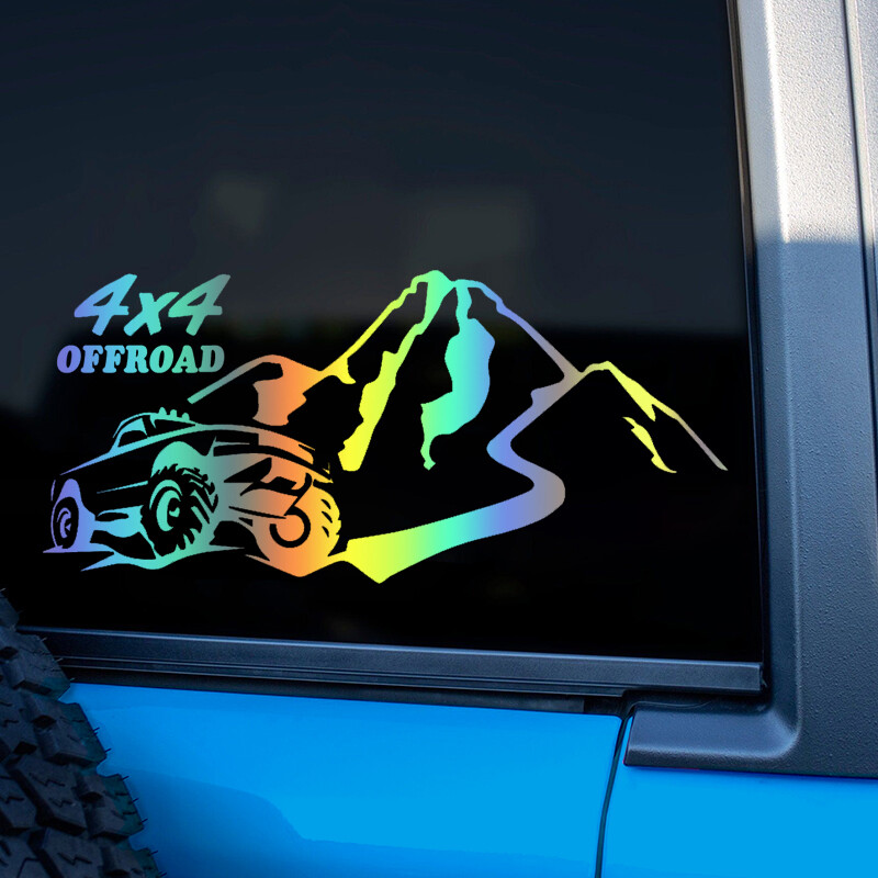 S60289# Samolepky na nárazník auta 4x4 Offroad, vodotesná dekorácia pre auto, módne nálepky, vinylový materiál, kreatívne nálepky