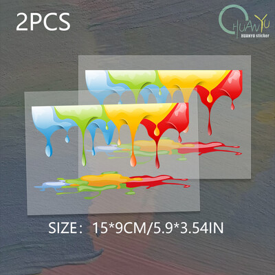 Auto Rainbow Paint Graffiti Autókiegészítők Vinyl matricák teherautó motorokhoz Motor oldalsó karosszéria üzemanyagtartály furgonok ablakmatricája