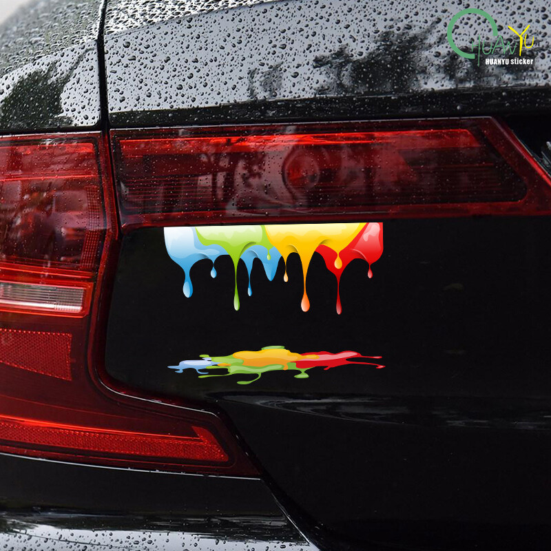 Auto Rainbow Paint Graffiti Autókiegészítők Vinyl matricák teherautó motorokhoz Motor oldalsó karosszéria üzemanyagtartály furgonok ablakmatricája