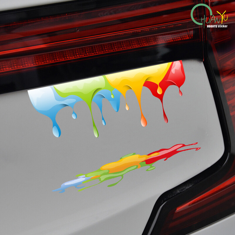 Auto Rainbow Paint Graffiti Autókiegészítők Vinyl matricák teherautó motorokhoz Motor oldalsó karosszéria üzemanyagtartály furgonok ablakmatricája