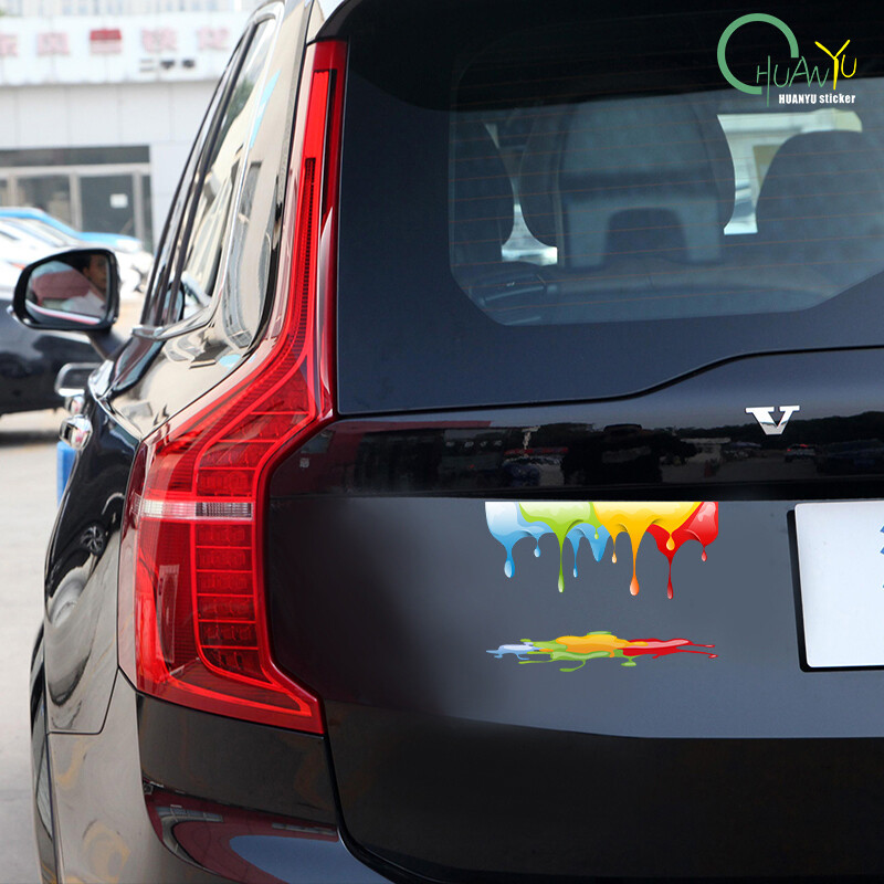 Auto Rainbow Paint Graffiti Autókiegészítők Vinyl matricák teherautó motorokhoz Motor oldalsó karosszéria üzemanyagtartály furgonok ablakmatricája