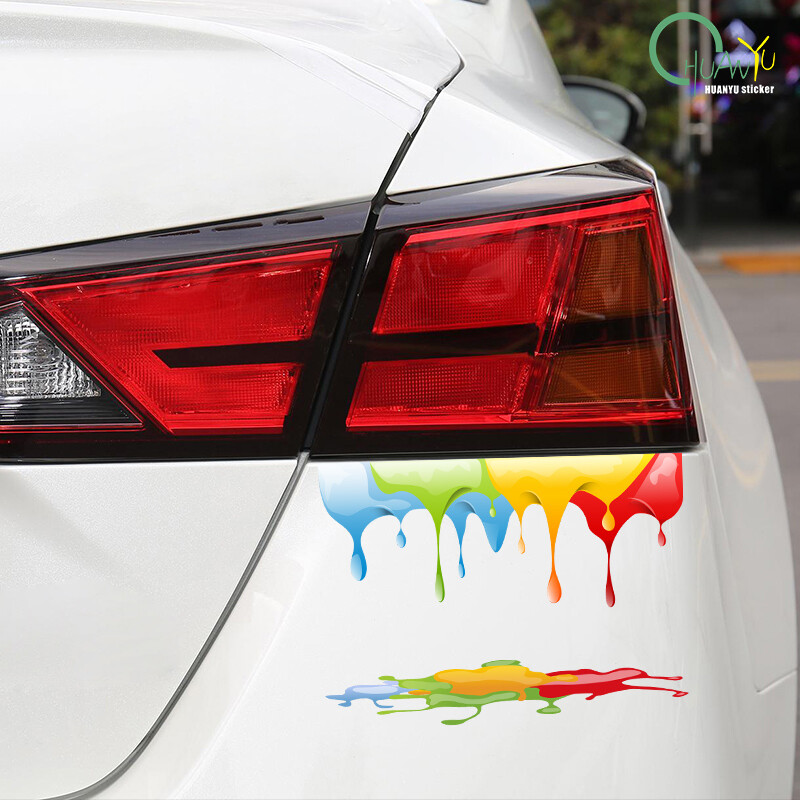 Auto Rainbow Paint Graffiti Autókiegészítők Vinyl matricák teherautó motorokhoz Motor oldalsó karosszéria üzemanyagtartály furgonok ablakmatricája