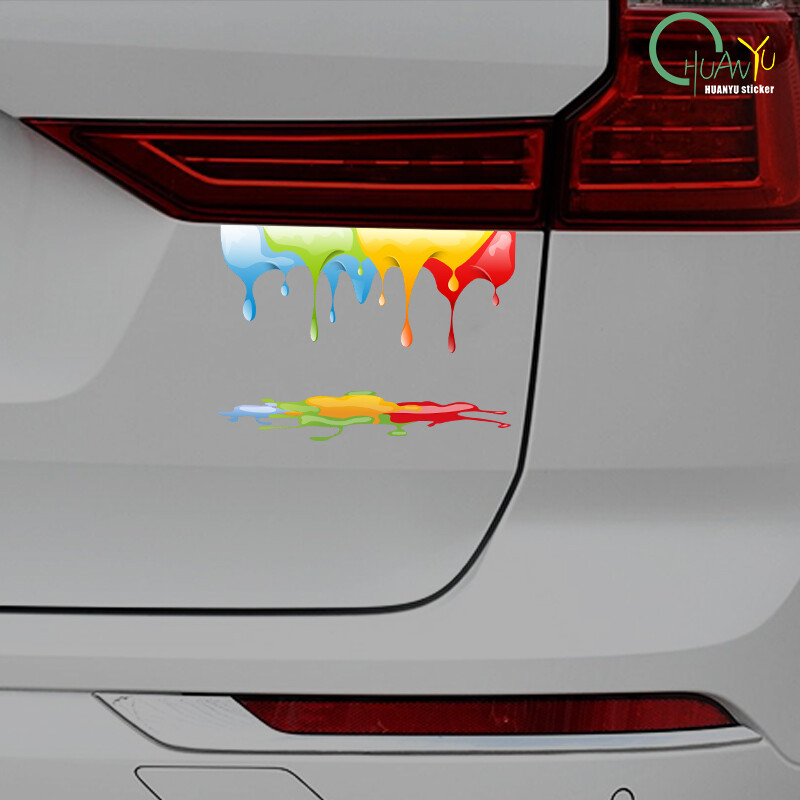 Auto Rainbow Paint Graffiti Autókiegészítők Vinyl matricák teherautó motorokhoz Motor oldalsó karosszéria üzemanyagtartály furgonok ablakmatricája