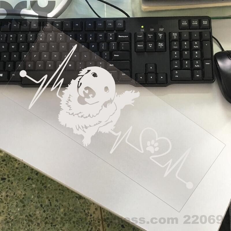 Nálepky na auto so zlatým retrieverom, nálepky na auto, styling auta, nálepka na notebook, nálepka na motocykel (žltá/strieborná/biela) 15" * 5,7"