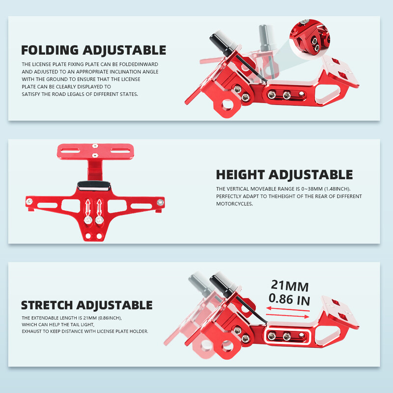 Skirta KYMCO AK550 AK 550 motociklų priedams galinio valstybinio numerio laikiklio laikiklio uodegos tvarkingo sparno pašalinimo LED šviesos lempos dalims