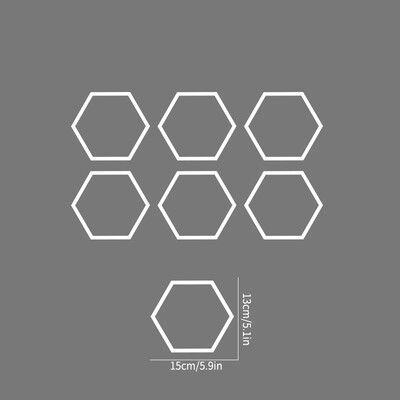 8PCS Пчелна пита Стикери за кола Направи си сам Спорт Автомобилна странична врата Персонализирана декорация Каросерия на автомобила Винилови стикери Отворен стил Стил