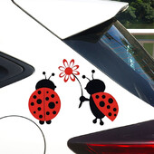 Žavingas Ladybug Love Car lipdukas – puikiai tinka automobiliams, sunkvežimiams, motociklams ir kt.!