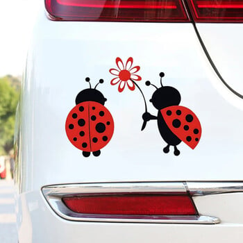 Αξιολάτρευτο αυτοκόλλητο Ladybug Love Car - Ιδανικό για αυτοκίνητα, φορτηγά, μοτοσυκλέτες και άλλα!