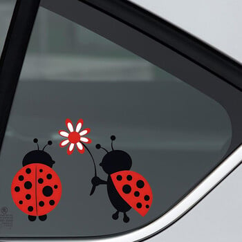 Αξιολάτρευτο αυτοκόλλητο Ladybug Love Car - Ιδανικό για αυτοκίνητα, φορτηγά, μοτοσυκλέτες και άλλα!