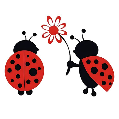 Žavingas Ladybug Love Car lipdukas – puikiai tinka automobiliams, sunkvežimiams, motociklams ir kt.!